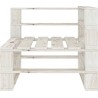 vidaXL vidaXL Ogrodowa sofa 3-osobowa z palet, drewniana, biała