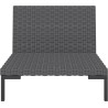 vidaXL Sofa ogrodowa z poduszkami, zaokrąglony rattan PE