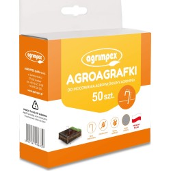 Agrimpex Agro-Agrafka 15 x 5 x 5 cm - Srebrna 50 szt.