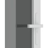 vidaXL vidaXL Drzwi wewnętrzne, 76x201,5 cm, białe, szkło ESG i aluminium