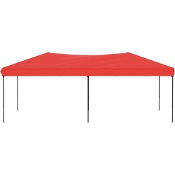 vidaXL Składany namiot imprezowy, czerwony, 3x6 m