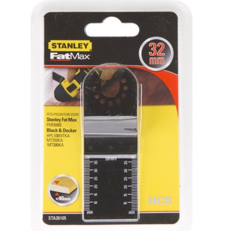 Stanley Brzeszczot 15TPI HCS FatMax 32x40mm do cięcia wgłębnego drewna miękkiego i tworzyw sztucznych (STA26105)