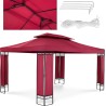 Uniprodo Pawilon ogrodowy altana namiot składany 3 x 4 x 2.6 m czerwone wino Pawilon ogrodowy altana namiot składany 3 x 4 x 2,6