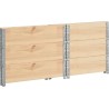 vidaXL Nadstawki paletowe, 3 szt., 60x80 cm, lite drewno sosnowe