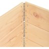 vidaXL Nadstawki paletowe, 3 szt., 60x80 cm, lite drewno sosnowe