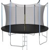 Springos Osłona na sprężyny z siatką do trampoliny wewnętrzną 8FT 244/250/252 cm czarna UNIWERSALNY
