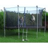 Springos Osłona na sprężyny z siatką do trampoliny wewnętrzną 8FT 244/250/252 cm czarna UNIWERSALNY