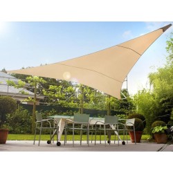 GreenBlue Żagiel ogrodowy zacieniacz UV poliester 3,6m trójkąt kremowy hydrofobowa powierzchnia - GB500