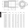 Perfexim Przedłużka mosiężna GW - GZ 1/2" x 50mm (07-220-1550-000)