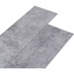 vidaXL Panele podłogowe PVC, 5,02 m, 2 mm, samoprzylepne, cementowe