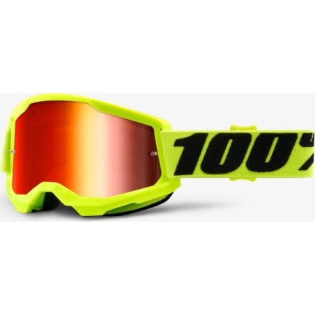 100% Gogle motocrossowe Strata 2 Fluo Yellow