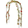 Orion Pergola ogrodowa łukowa drabinka metalowa na kwiaty róże pnącza 140x240 cm