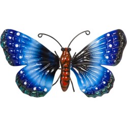 Saska Garden Motyl dekoracyjny 26cm niebieski