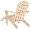 vidaXL Krzesło ogrodowe Adirondack z podnóżkiem, drewno jodłowe