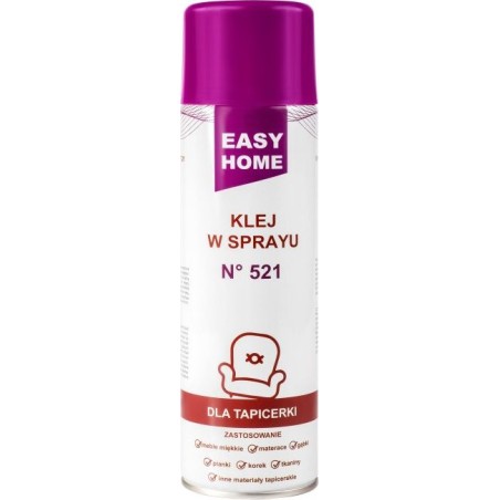 EasyHome Klej do tkanin: klej do tapicerki, gąbki- Easy Home 521 w sprayu