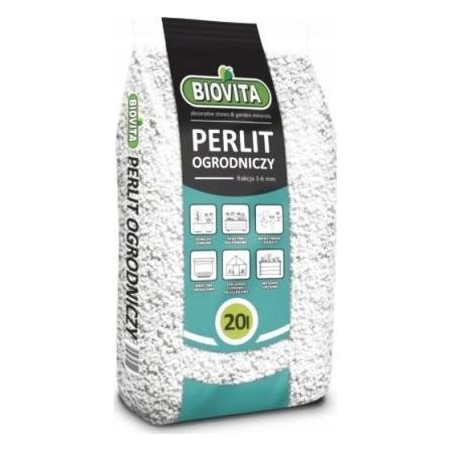 Biovita Perlit ogrodniczy 20l spulchnia podłoże do wysiewu